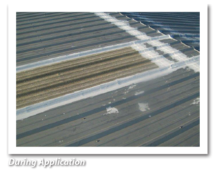 During AWS Ure-A-Sil Roof Coating